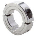 Climax Metal Products 1 1/4" ID 2Pc Kw Clamp Collar, Al 2C-125-A-KW